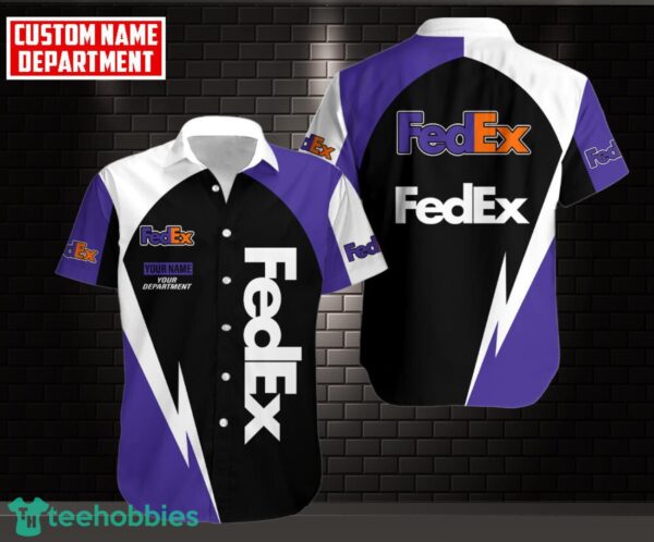 3D All Over Printed fedex Lover Gift 3D Hawaiian Shirt Custom Name Product Photo 1
