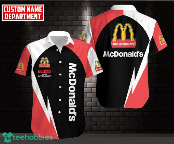 3D All Over Printed mcdonald's Lover Gift 3D Hawaiian Shirt Custom Name Product Photo 1