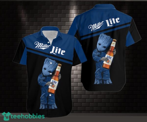 3D All Over Printed miller lite Hawaii Shirt Product Photo 1