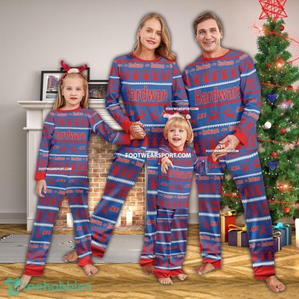 ACE HARDWARE Logo Pattern Ugly Christmas Pajamas Set Family - ACE HARDWARE Logo Pattern Ugly Christmas Pajamas Set Family