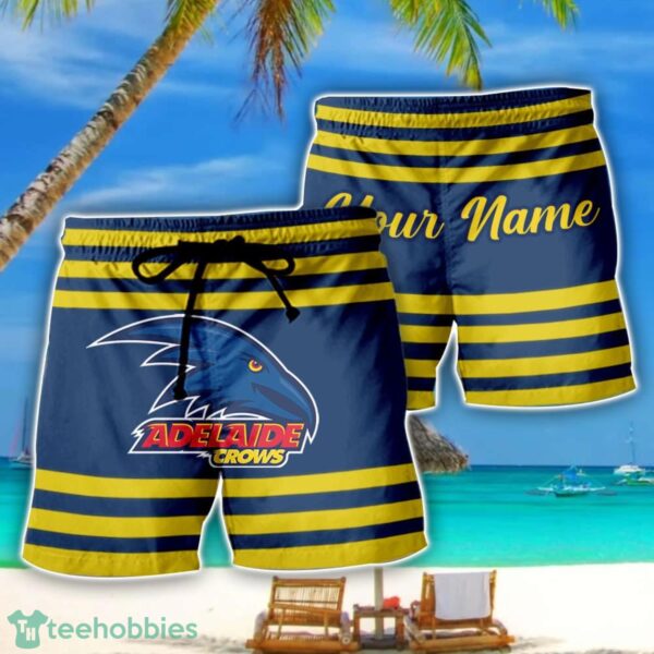 Adelaide Crows AFL Beach Shorts Custom Name Product Photo 1