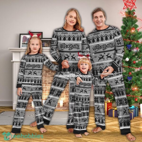 Aerosmith Band Ugly Christmas Pajamas Set Men Women Children - Aerosmith Band Ugly Christmas Pajamas Set Men Women Children