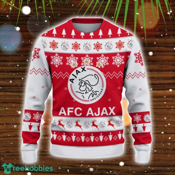 AFC Ajax 3D Sweater Gift Ugly Christmas Sweater Product Photo 2