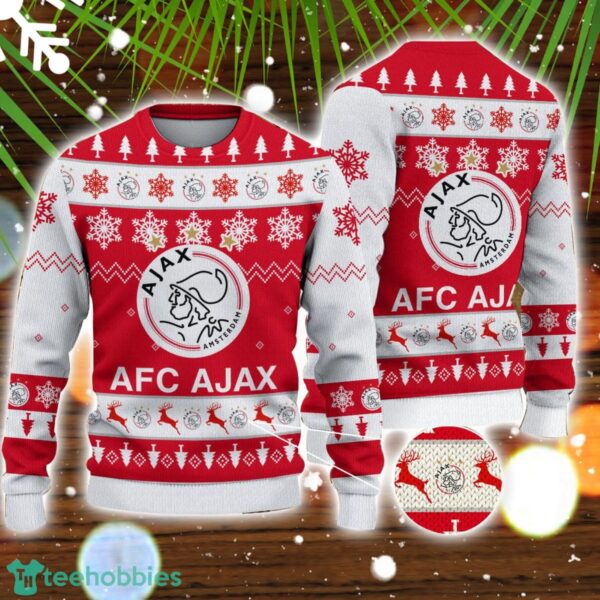 AFC Ajax 3D Sweater Gift Ugly Christmas Sweater Product Photo 1