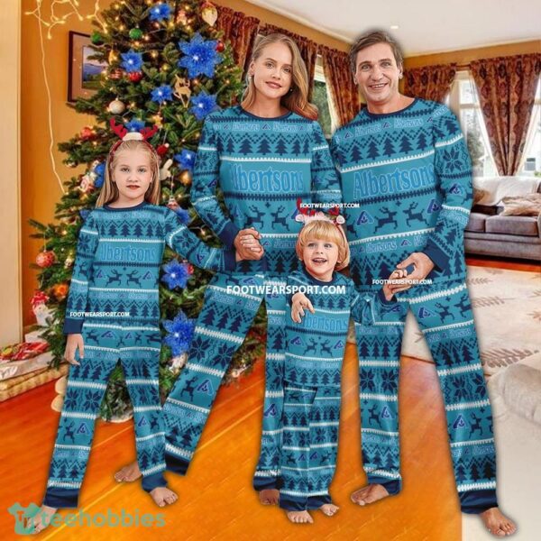 Albertsons Logo Pattern Pajamas Set Ugly Christmas Gift For Family - Albertsons Logo Pattern Pajamas Set Ugly Christmas Gift For Family