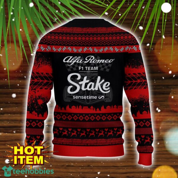 Alfa Romeo F1 Team Special Gift Ugly Christmas Sweater Custom Name Product Photo 3