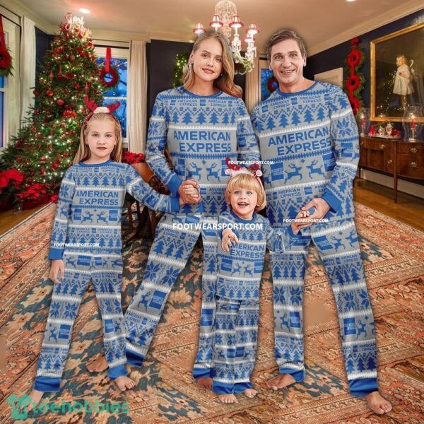 American Express Pajamas Set Ugly Christmas Men Women Children - American Express Pajamas Set Ugly Christmas Men Women Children