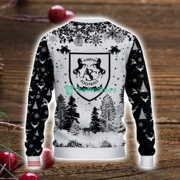 Amiens SC 3D Sweater Pine Trees Pattern Ugly Christmas Sweater For Big Fans Product Photo 3