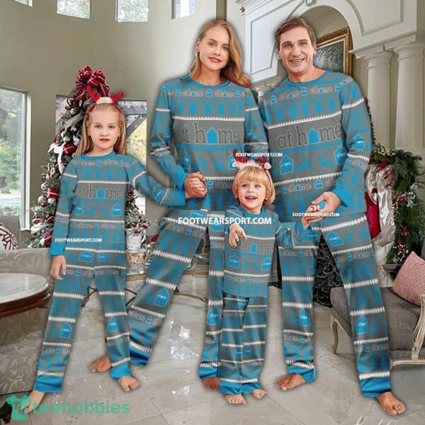 At Home Logo Pattern Ugly Christmas Pajamas Set Gift For Family - At Home Logo Pattern Ugly Christmas Pajamas Set Gift For Family