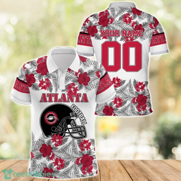 Atlanta Football Polo Shirt Full Printing Custom Name And Number Tropical Style Product Photo 1