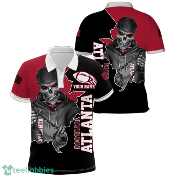 Atlanta Football Team Personalized Name Number Polo Shirt Product Photo 1