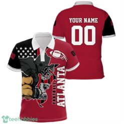 Atlanta Football Team Polo Shirt Custom Name Number Gift For Men Sports Product Photo 1