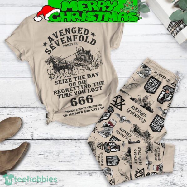 Avenged Sevenfold Forever Seize The Day Or Die Fleece Pajamas Set For Christmas - Avenged Sevenfold Forever Seize The Day Or Die Fleece Pajamas Set-1