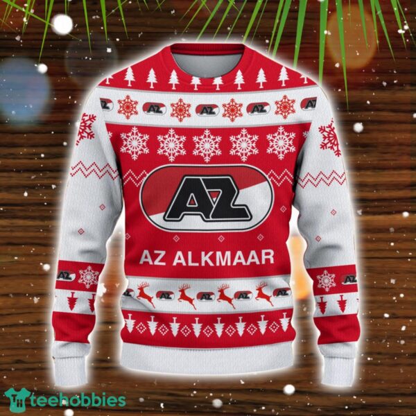 AZ Alkmaar 3D Sweater Gift Ugly Christmas Sweater Product Photo 2