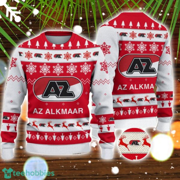 AZ Alkmaar 3D Sweater Gift Ugly Christmas Sweater Product Photo 1