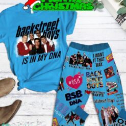 Backstreet Boys Is In My DNA Blue Design Fleece Pajamas Set For Women Gift Christmas - Backstreet Boys Is In My DNA Blue Design Fleece Pajamas Set-1