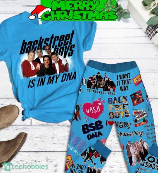 Backstreet Boys Is In My DNA Blue Design Fleece Pajamas Set For Women Gift Christmas - Backstreet Boys Is In My DNA Blue Design Fleece Pajamas Set-1