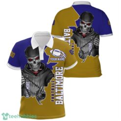 Baltimore Football Team Personalized Name Number Polo Shirt Product Photo 1