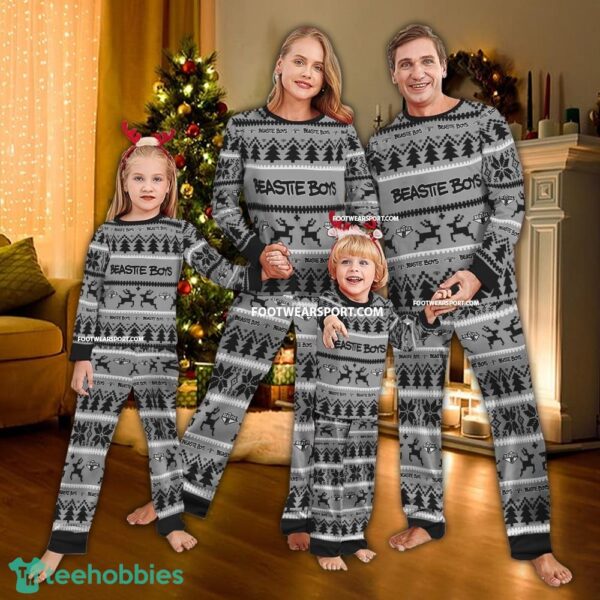 Beastie Boys Band Logo Pattern Pajamas Set Ugly Christmas Gift Family - Beastie Boys Band Logo Pattern Pajamas Set Ugly Christmas Gift Family