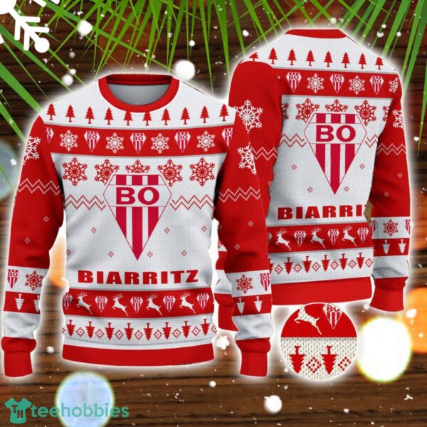 Biarritz Olympique 3D Sweater Gift Ugly Christmas Sweater Product Photo 1