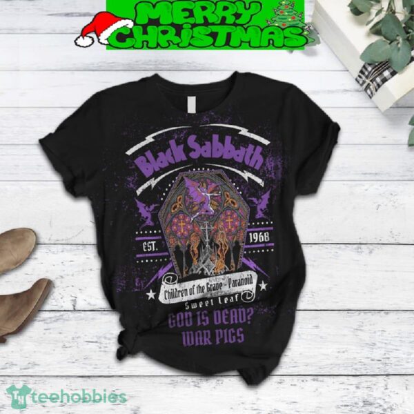 Black Sabbath God Is Dead War Pigs Fleece Pajamas Set For Christmas - Black Sabbath God Is Dead War Pigs Fleece Pajamas Set-2