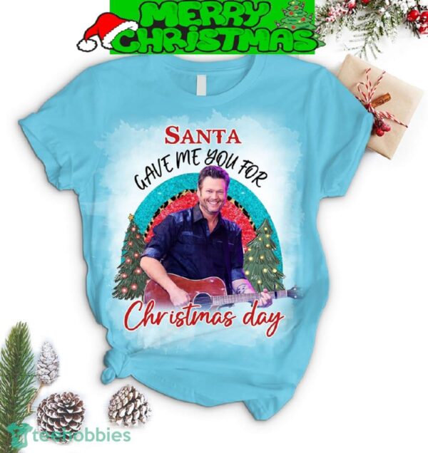 Blake Shelton Satan Gave Me You For Christmas Day Pajamas Set Full Print Christmas For Women - Blake Shelton Satan Gave Me You For Christmas Day Pajamas Set-2