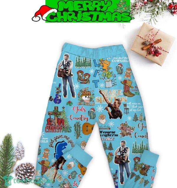 Blake Shelton Satan Gave Me You For Christmas Day Pajamas Set Full Print Christmas For Women - Blake Shelton Satan Gave Me You For Christmas Day Pajamas Set-3