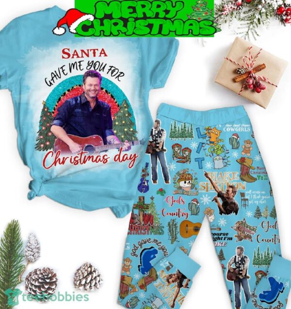 Blake Shelton Satan Gave Me You For Christmas Day Pajamas Set Full Print Christmas For Women - Blake Shelton Satan Gave Me You For Christmas Day Pajamas Set-1