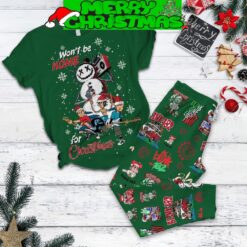 Blink 182 Won’t Be Home For Christmas Jingle Bell Rock Sat It Ain’t Snow Winter Holiday Fleece Pajama Sets For Christmas - 130824-151124