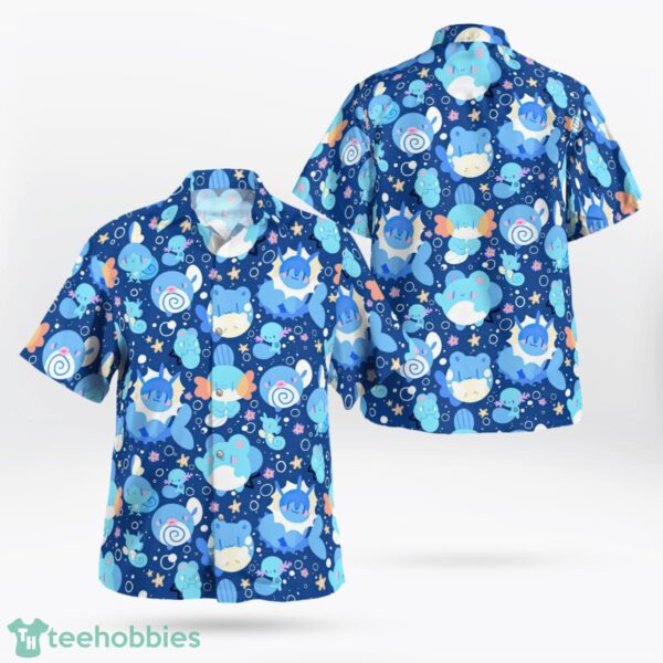 Blue Water Pokemon Hawaiian Shirt 3D All Over Printed Hawaii Shirt Summer Gift Product Photo 1