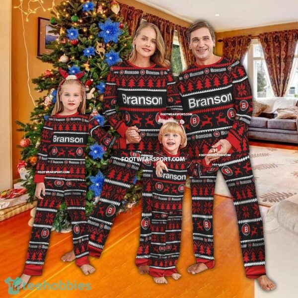 Branson Tractor Ugly Christmas Pajamas Set Gift Family - Branson Tractor Ugly Christmas Pajamas Set Gift Family