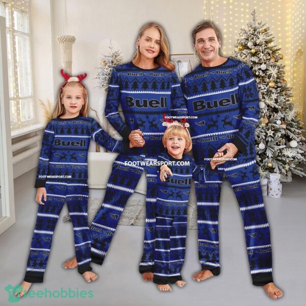 Buell Motorcycle Pajamas Set Ugly Christmas Family - Buell Motorcycle Pajamas Set Ugly Christmas Family