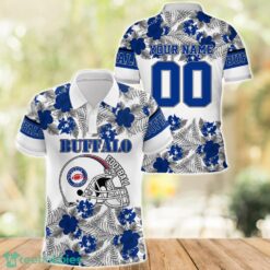 Buffalo Football Polo Shirt Full Printing Custom Name And Number Tropical Style Product Photo 1