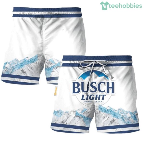 Busch Light Mountain Swim Trunks Hawaiian Short Product Photo 1