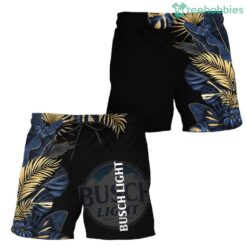 Busch Light Tropical Kentia Palm Swim Trunks Hawaiian Short Product Photo 1