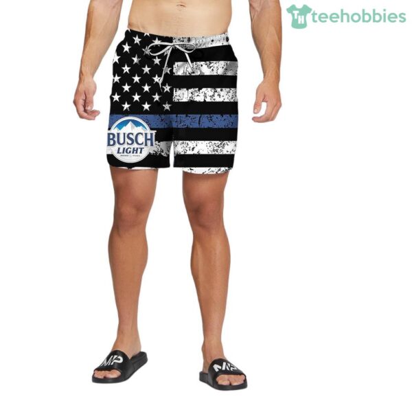 Busch Light USA Flag Swim Trunks Hawaiian Short Product Photo 1