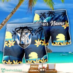 Canterbury Bulldogs NRL Beach Shorts Personalized Name Product Photo 1