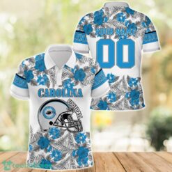 Carolina Football Polo Shirt Full Printing Custom Name And Number Tropical Style Product Photo 1