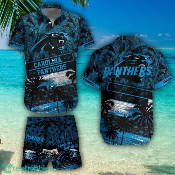 Carolina Panthers Team NFL Hawaiian Shirt And Beach Shorts Summer Gift Product Photo 1
