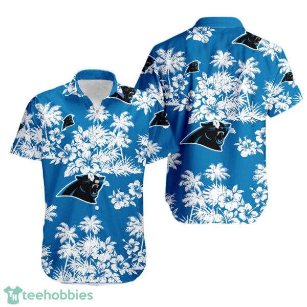 Carolina Panthers Tropical Hawaii Style Short Sleeve Hawaiian Shirt Product Photo 1