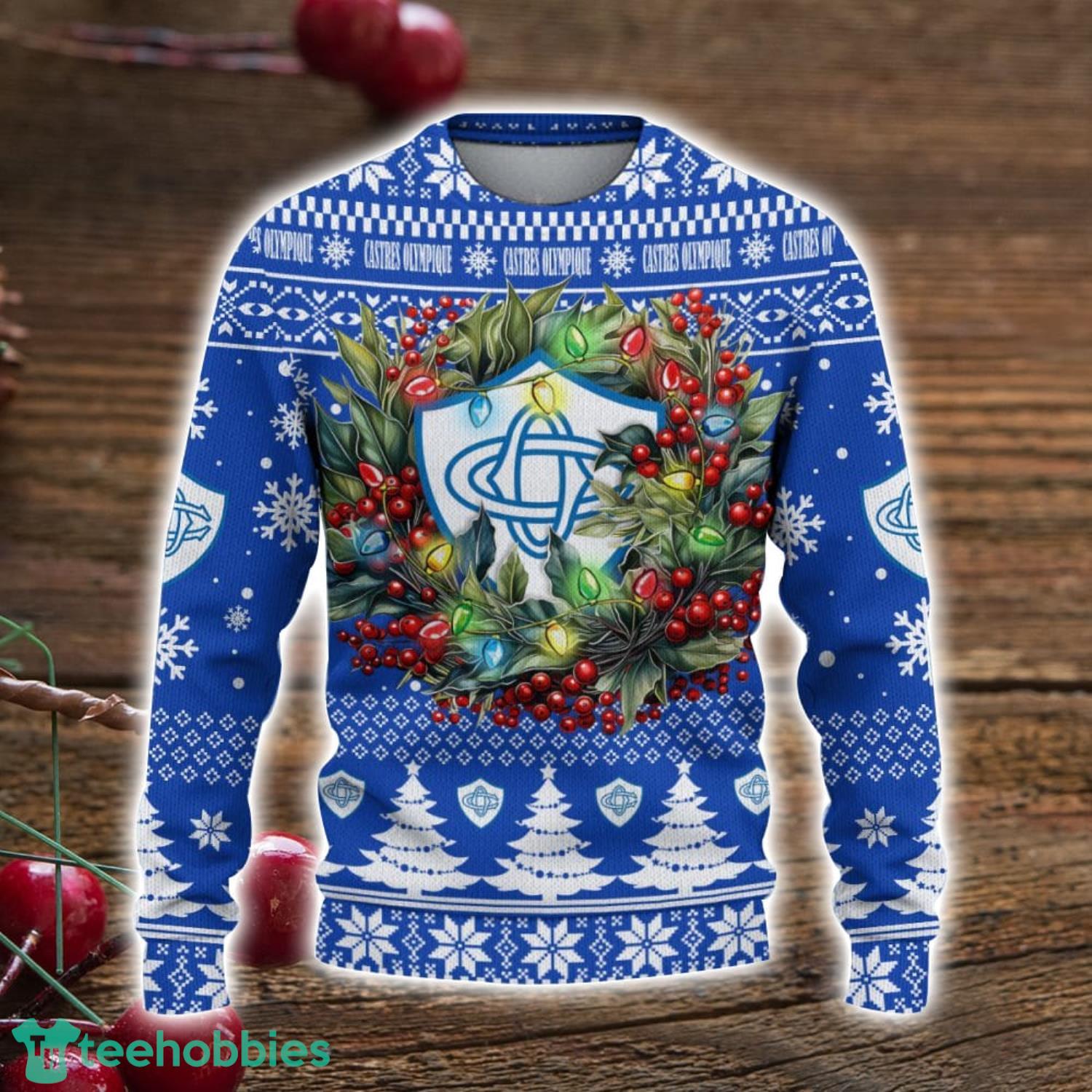 Castres Olympique 3D Ugly Christmas Sweater Christmas Gift For Fans Men Women Christmas Sweater image Castres Olympique 3D Ugly Christmas Sweater Christmas Gift For Fans Men Women Christmas Sweater Product Photo 2