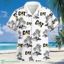 Caterpillar Cat Logo 3D Hawaiian Shirt Button Beach Shirt Product Photo 2