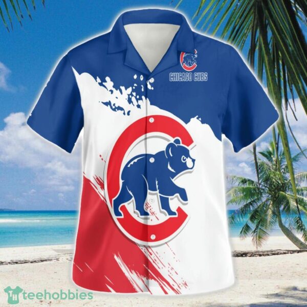 Chicago Cubs Baseball 3D Hawaiian Shirt Button Beach Shirt Product Photo 2