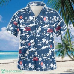 Chicago Cubs Logo 3D Hawaiian Shirt Button Beach Shirt Product Photo 2