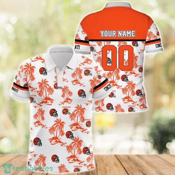 Cincinnati Football Polo Shirt Full Printing Custom Name And Number Product Photo 1