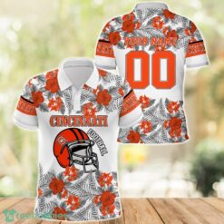 Cincinnati Football Polo Shirt Full Printing Custom Name And Number Tropical Style Product Photo 1