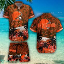 Cleveland Browns Team NFL Hawaiian Shirt And Beach Shorts Summer Gift Product Photo 1