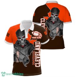 Cleveland Football Team Personalized Name Number Polo Shirt Product Photo 1