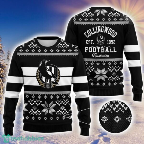 Collingwood Magpies 3D Ugly Christmas Sweater Christmas Gift Men And Women 2023 Sweater Product Photo 1