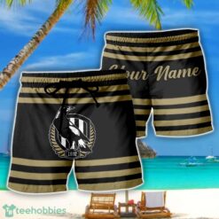 Collingwood Magpies AFL Beach Shorts Custom Name Product Photo 1